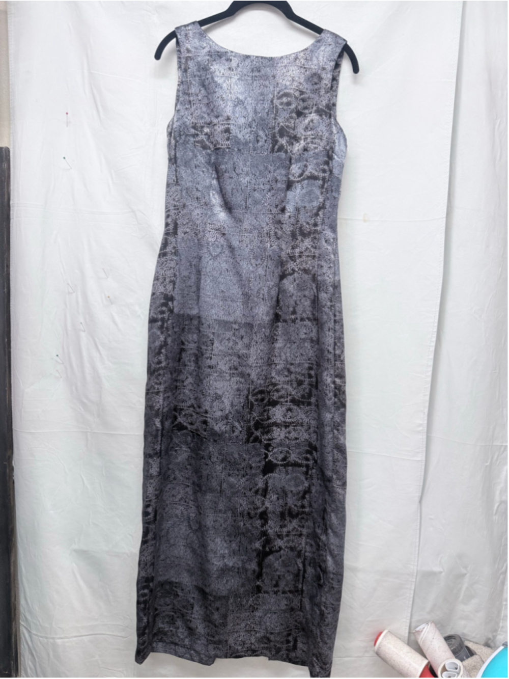 Women's Vintage All That Jazz Sleeveless Dress Black Silver Size 7/8 - Picture 2 of 12